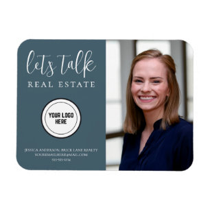Professional Blue Real Estate Marketing  Magnet