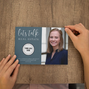 Professional Blue Real Estate Marketing Postcard