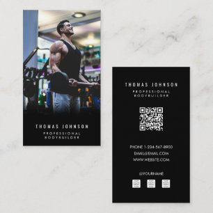 Professional Bodybuilder Social Media Influencer Business Card
