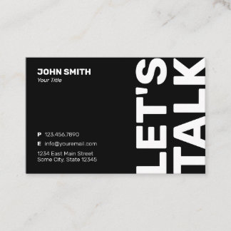 Professional Bold Minimalist Modern Business Card