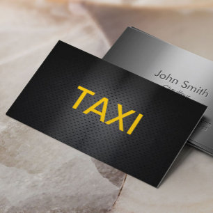 Professional Bold Taxi Business Card
