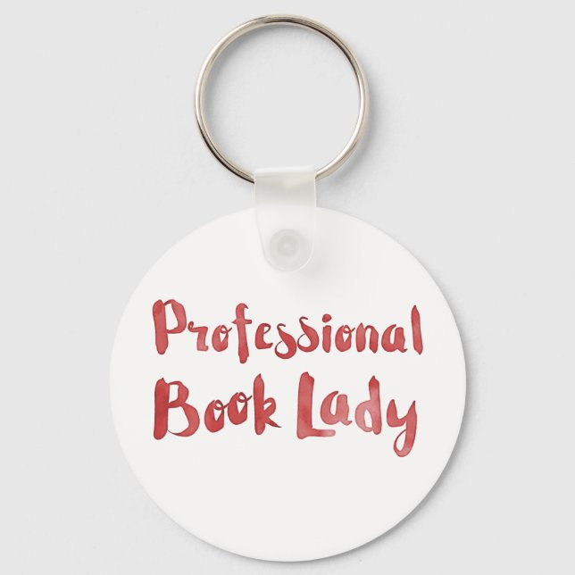 professional book lady key ring (Front)