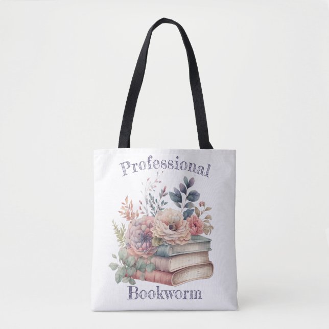 Professional Bookworm Tote Bag (Front)