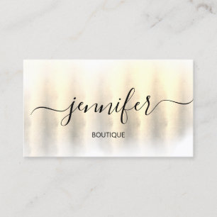 Professional Boutique Shop Artistic 3D Gold Business Card