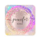 Professional Boutique Shop Glitter Pink Holograph