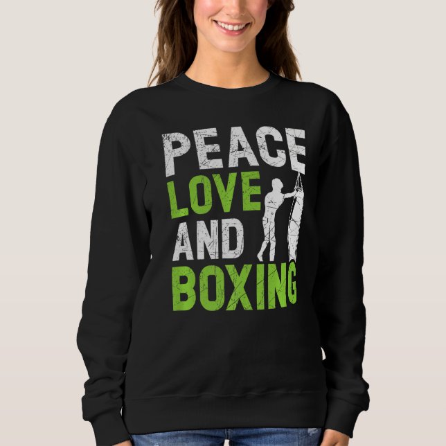 Professional Boxer Boxing  Knockout Puncher Sparri Sweatshirt (Front)
