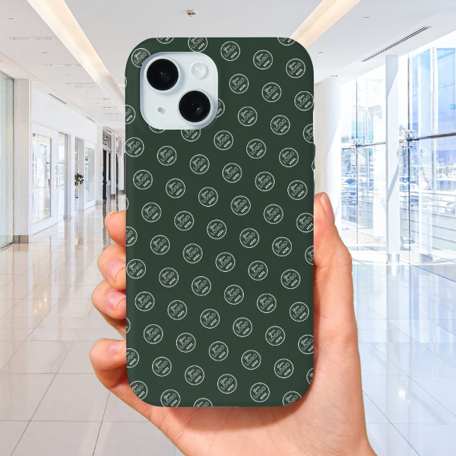 Professional Brand Pattern Logo Forest Green Case-Mate iPhone Case (Creator Uploaded)