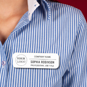 Professional Branded Corporate Logo Employee Name Tag