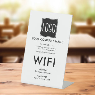 Professional Branded Logo Wifi Pedestal Sign