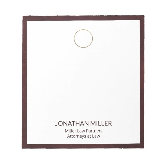 Professional Branded Notepad (Front)