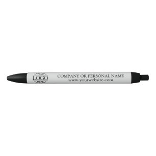 Professional Branding Corporate Light Grey Logo Blue Ink Pen