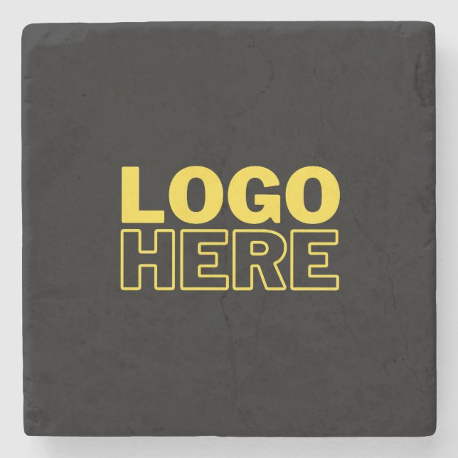 Professional Branding Logo Advertising Marketing Stone Coaster (Front)