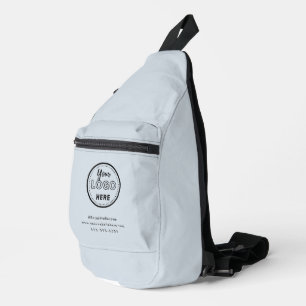 Professional Branding Minimalist Logo Soft Navy Sling Bag