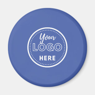 Professional Branding Minimalist Promo Logo Blue Magnet