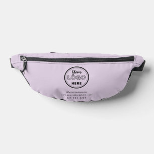 Professional Branding Minimalist Promo Logo Purple Bum Bags