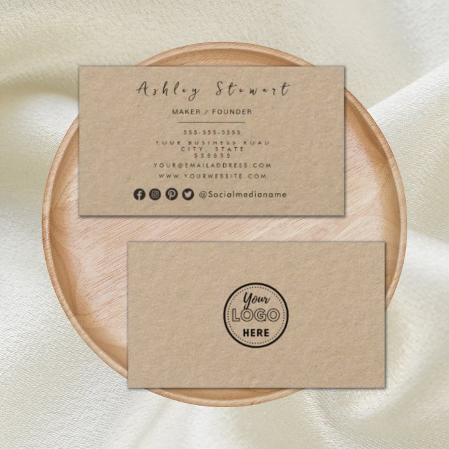 Professional Branding Minimalist Rustic Logo Business Card (Creator Uploaded)