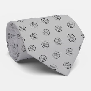 Professional Branding Modern Grey Logo Tie