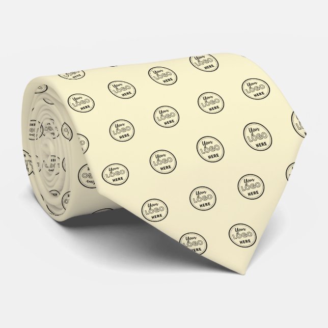 Professional Branding Modern Groovy Logo Tie (Rolled)