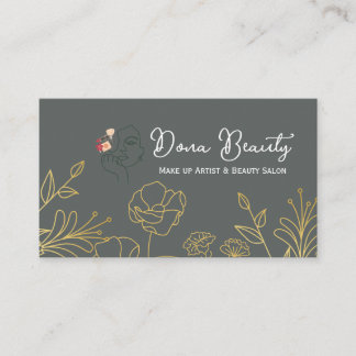 Professional Bridal Makeup Artist Business Card