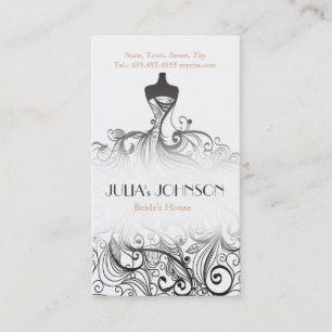 Professional Bride Stylist Wedding Dress Salon Business Card