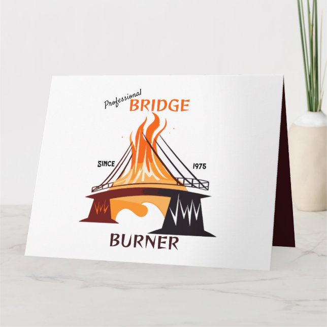 Professional Bridge Burner Card (Front)