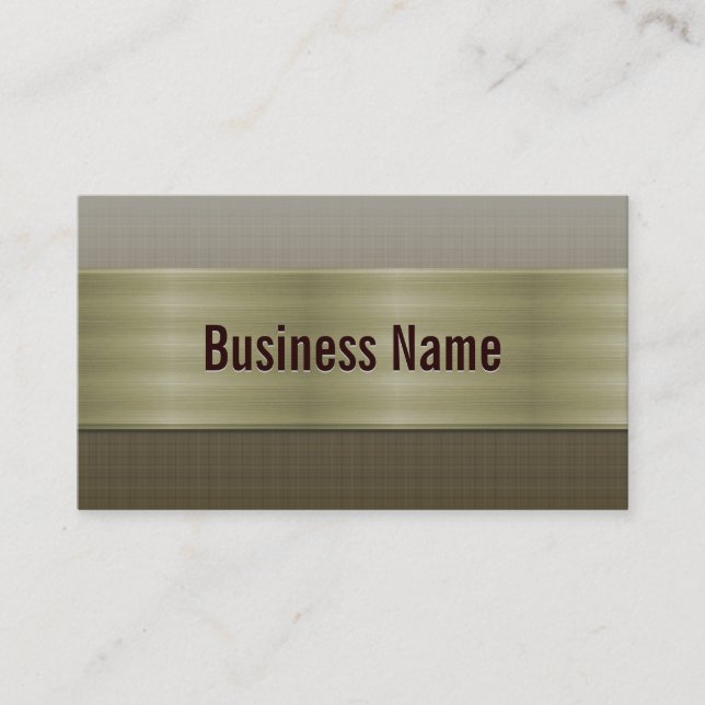 Professional Bronze Metal Business Card (Front)