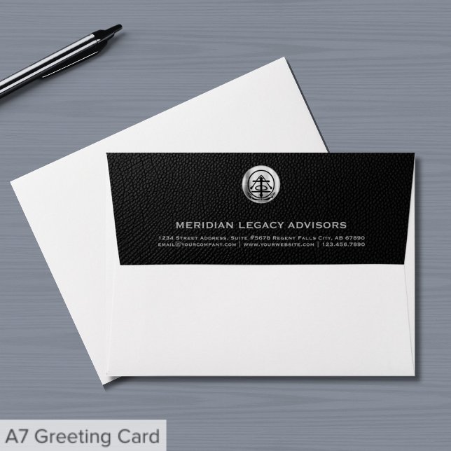 Professional Brushed Metallic Silver Logo Envelope (Creator Uploaded)