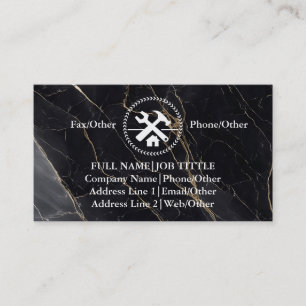 Professional Builder Carpenter Tools Woodworking Business Card