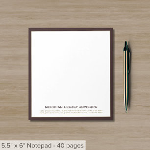 Professional Burgundy Gold Notepad
