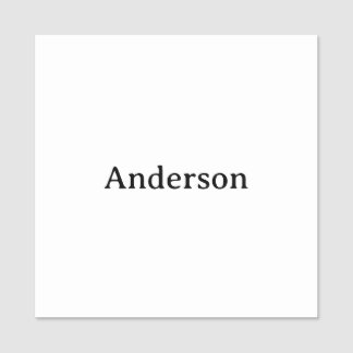 Professional Business 2" X 2" Square Classic  Name Tag