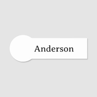 Professional Business 3.75" X 1.25" Shaped Badge