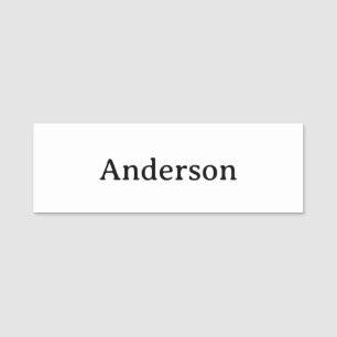 Professional Business 3" X 1" Rectangle Classic Name Tag