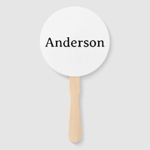 Professional Business 5.75" Round Hand Fan