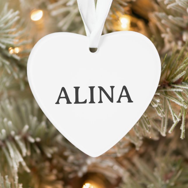 Professional Business Acrylic Heart Ornament (Tree)