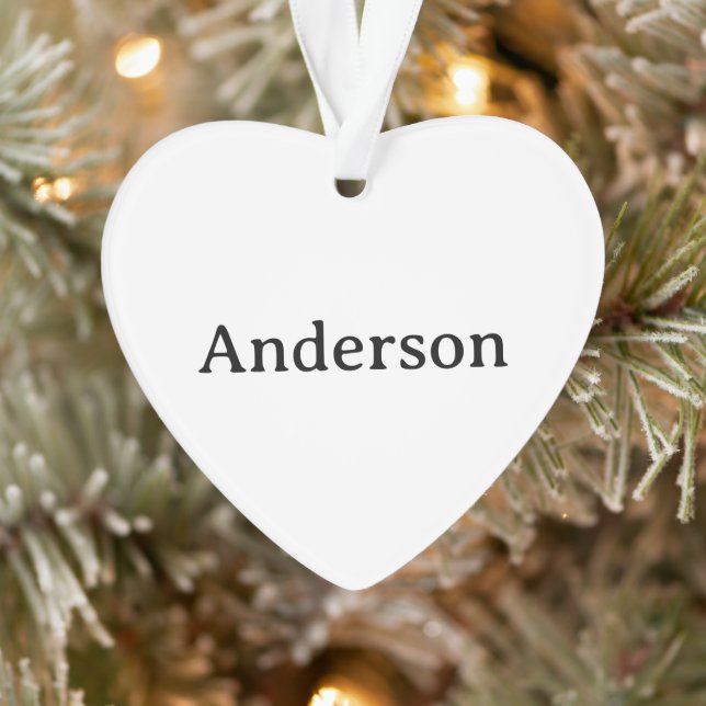 Professional Business Acrylic Heart  Ornament (Tree)