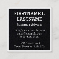 Professional Business Adviser Business Card