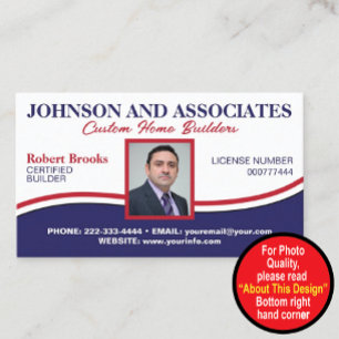 Professional Business and Employee Photo Card