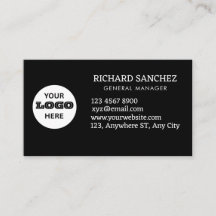 Professional Business Black One Side Print