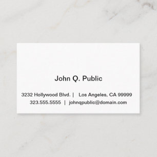 Professional Business Card