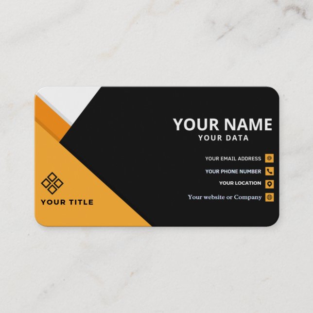 Professional Business Card (Front)