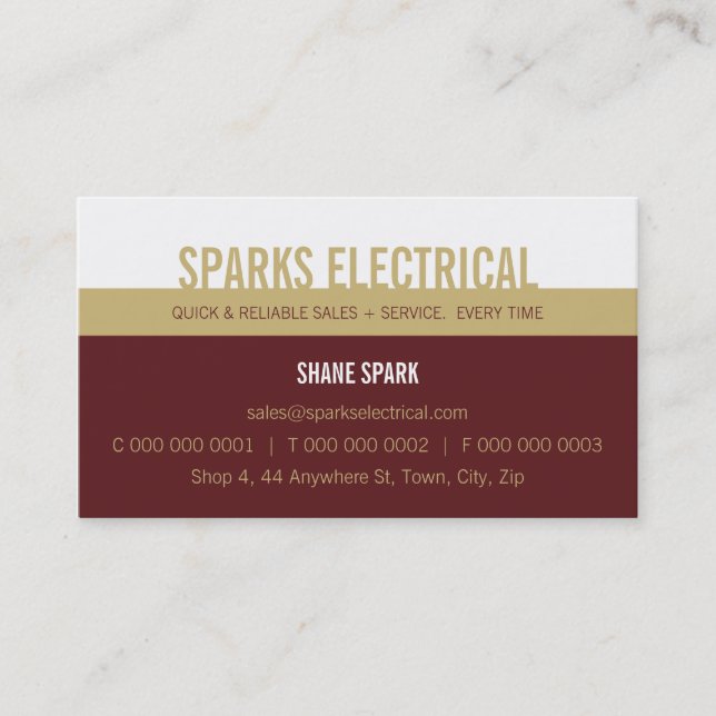 PROFESSIONAL BUSINESS CARD :: bold block2 12L (Front)