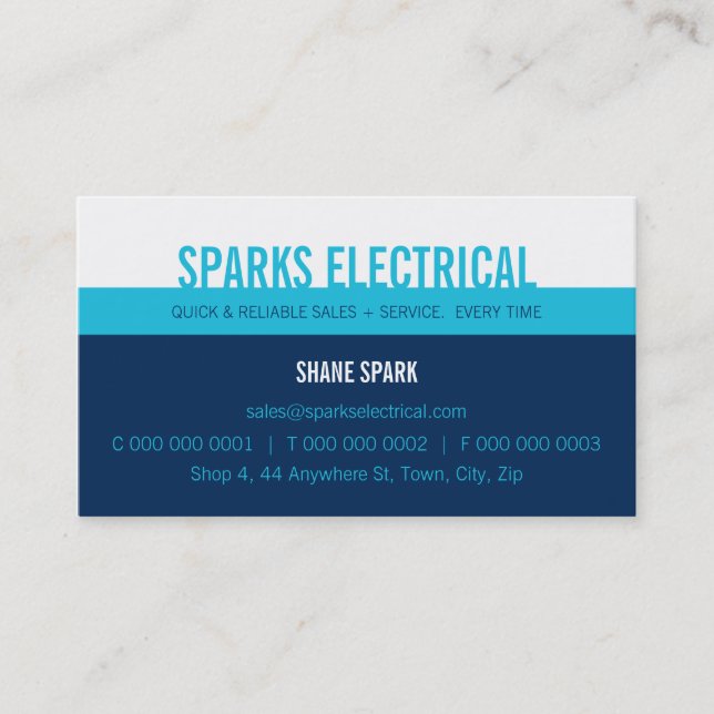 PROFESSIONAL BUSINESS CARD :: bold block2 6L (Front)