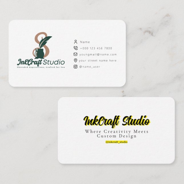 Professional Business Card Design – Tailored to Yo (Front/Back)