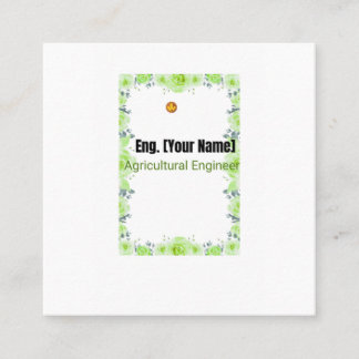 Professional Business Card for Agricultural Engine
