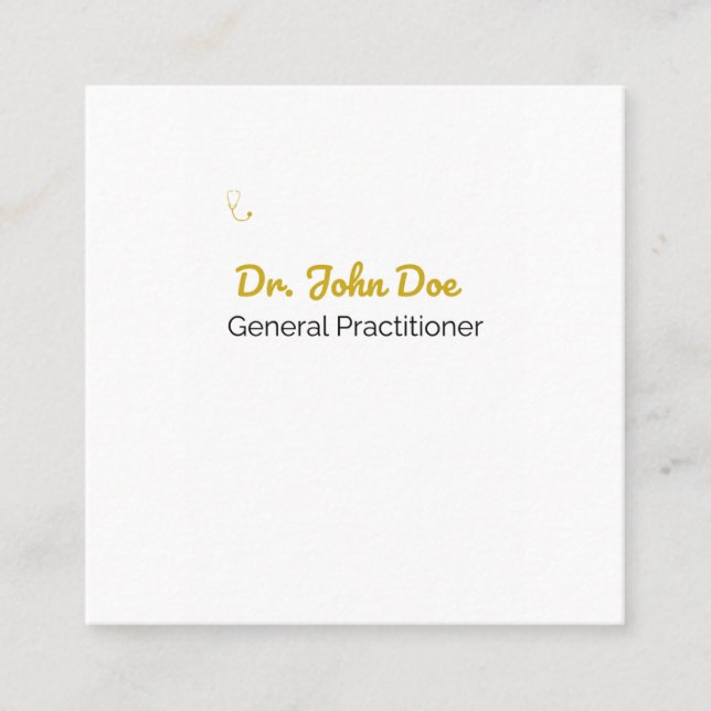 Professional Business Card for Doctors (Front)