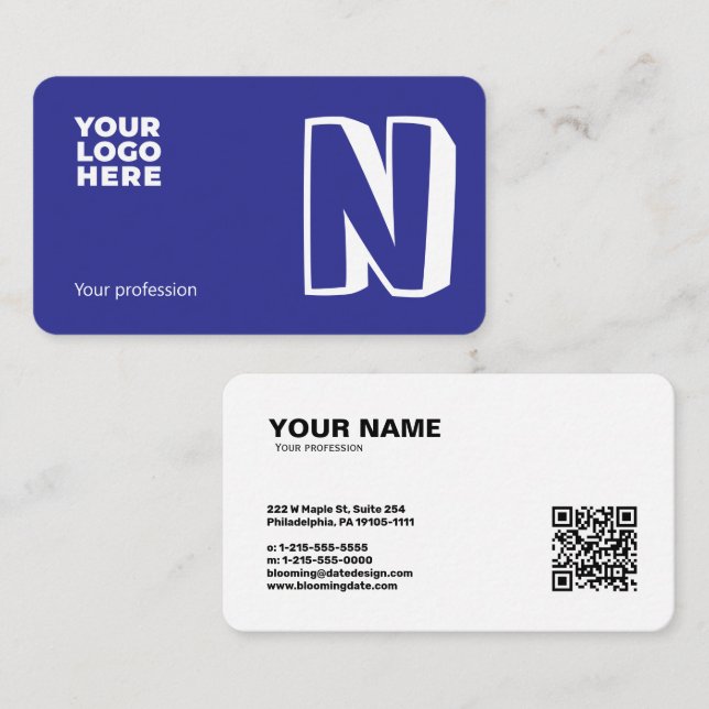 Professional Business Card for Entrepreneur (Front/Back)