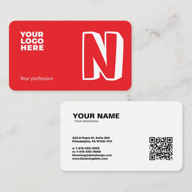 Professional Business Card for Entrepreneur (Front/Back)