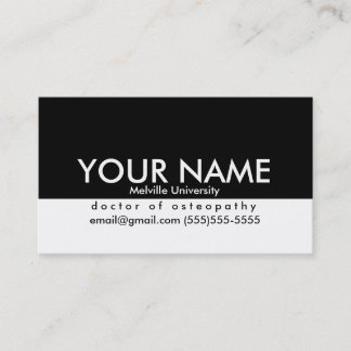 Professional Business Card for Students