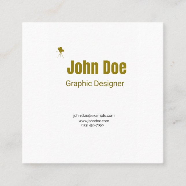 Professional Business Card - Graphic Designer (Front)