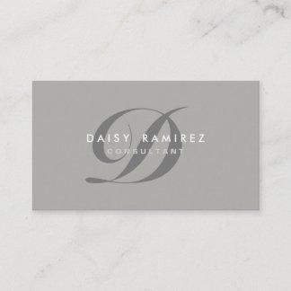 Professional Business Card Modern Monogram
